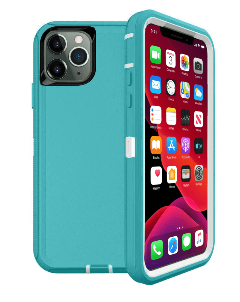 Encuentra la mejor funda Heavy Duty para iPhone 11 Pro Max en Guatemala en una variedad de colores, incluyendo LIGHT TEAL.