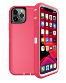 Encuentra en Guatemala el Case heavy duty iPhone 11 Pro Max en color rosa y blanco para proteger tu dispositivo al máximo.
