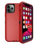 Protector robusto para iPhone 11 Pro Max en color rojo y negro, ideal para proteger tu dispositivo en Guatemala.