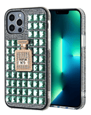 Encuentra la tapa trasera Crystal Stones con adornamiento de perfume en color LIME GREEN para iPhone 7G/8G/SE 2020 en Guatemala.