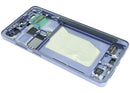 Pantalla AMOLED refurbished con marco para Samsung Galaxy S26 Ultra 5G en color Cobalt Violet, lista para instalación.