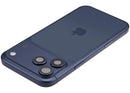 Tapa trasera Deep Blue usada OEM para iPhone 17 Pro Max (A3295) con puerto de carga, grado C.