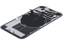 Tapa trasera azul brillante para iPhone 14 (A2649) con MagSafe, NFC y flash flex, repuesto.