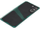 Tapa trasera de repuesto para Samsung Galaxy S21 FE 5G en color grafito, sin logo, calidad Aftermarket Plus.