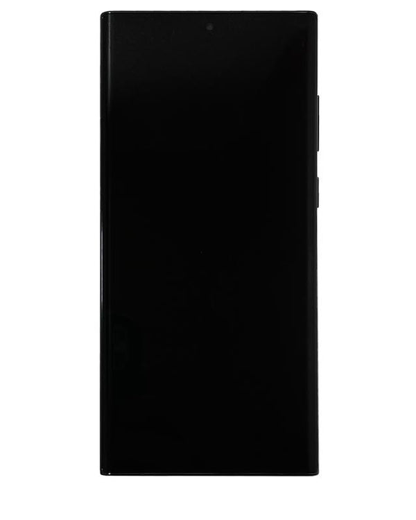 Pantalla OLED con marco para Samsung Galaxy S22 Ultra 5G (Usado original grado B/C) (Negro fantasma)