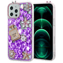 Encuentra la funda dura de silicona Crystal Flower Perfume para iPhone 12 Pro Max en Guatemala, ideal para reparaciones y mayoristas.