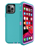 Funda heavy duty iPhone 12 Pro Max (LIGHT TEAL & PINK)