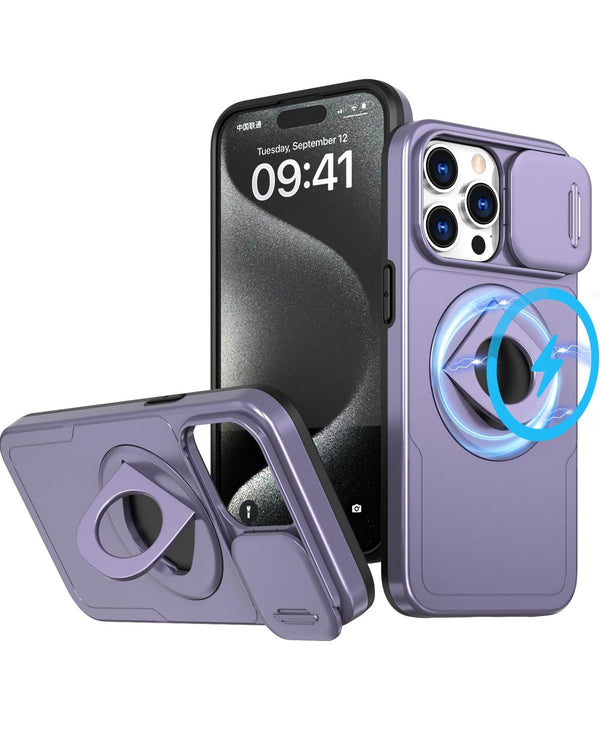 Estuche con soporte anillo y cubierta deslizante para iPhone 12 Pro Max en Guatemala.