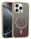 Encuentra la mejor funda con carga inalámbrica bling diamond crystal GOLD para iPhone 12 Pro Max en Guatemala.