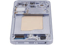 Pantalla LCD de repuesto Samsung Galaxy S25 5G Icy Blue con marco, para reparación de display roto.