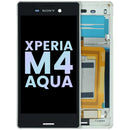 Pantalla LCD original blanca para Sony Xperia M4 Aqua (modelos E2303, E2306), ideal para reparación de pantalla rota.