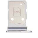 Bandeja dual SIM Samsung Galaxy S26 (SM-S942B) Silver Shadow, repuesto original para porta SIM.