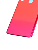 Tapa trasera de cristal para Motorola Moto G8 Play XT2015 en color rojo magenta, pieza de repuesto.