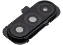 Lente de cámara trasera con bracket para Samsung Galaxy A17 4G/5G, ideal para reparación de cristal quebrado.