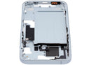 Chasis medio azul usado para iPhone 15 (US Version) A2846, con small parts, listo para reparación.