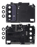 Lente de cámara trasera con soporte y bisel para Xiaomi Redmi Note 9 4G en Guatemala, disponible en mayoristas de reparaciones y talleres especializados.