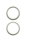 Aro de bezel verde salvia para cámara trasera de iPhone 17 (A2849, A3105), repuesto, 10-pack.