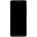 Pantalla Incell Samsung Galaxy S20 con marco, sin sensor de huella, color Cosmic Black, para reparación de display.