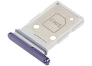 Bandeja dual SIM Samsung Galaxy S26 (S942) Cobalt Violet, repuesto para reparación, porta chip.