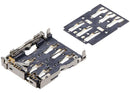 Lector SIM premium para Samsung Galaxy S24 Ultra 5G (S928), repuesto de bandeja flex para reparación de teléfono.