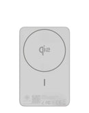 Power bank PISEN SleekVolt gris de 5000 mAh, compacto, con carga rápida de 20W para celulares.