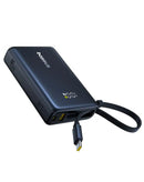 Banco de energía digital Baseus PicoGo de 10000mAh, 45W, en color negro cósmico para carga rápida.