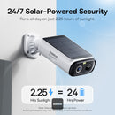 Cámara de seguridad exterior BASEUS Security S1 Lite blanca, resistente al agua, con visión nocturna y detección de movimiento.