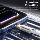 Cable USB C-C Toocki de aleación de zinc, carga rápida 100W, 3ft.