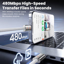 Cable USB C-C Toocki de aleación de zinc, carga rápida 100W, 3ft.