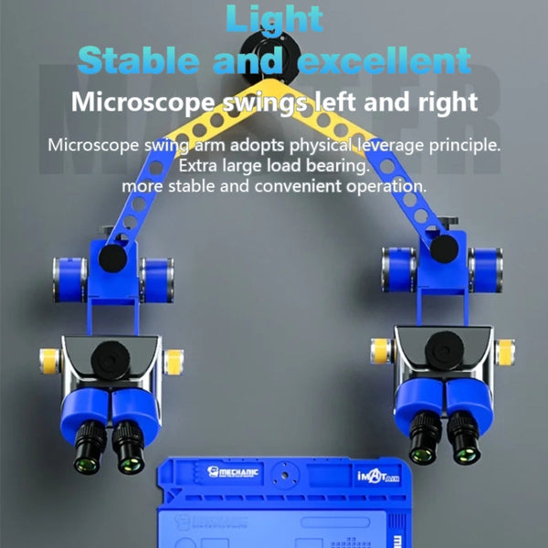 Encuentra el soporte telescópico Mechanic M3 para microscopios en Guatemala, para reparaciones y accesorios visitanos.