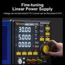 Fuente de poder regulada Mechanic DSP30D5, 30V 5A, pantalla digital LED, color negro, para laboratorio electrónico.