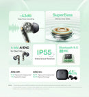 Auriculares BASEUS Bass EP10 NC (COSMIC BLACK)