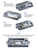 Marco de prueba QianLi iSocket 4 en 1 para placa madre iPhone 16E, bajo PPLCD, reparación.
