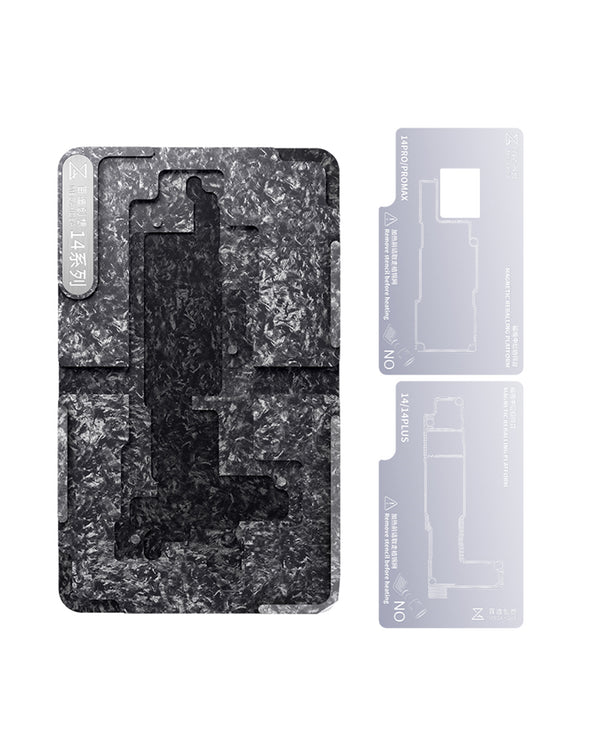 Reparación de iPhone 14 en Guatemala con la plataforma de reballing QianLi Mega-Idea, ideal para talleres y mayoristas.