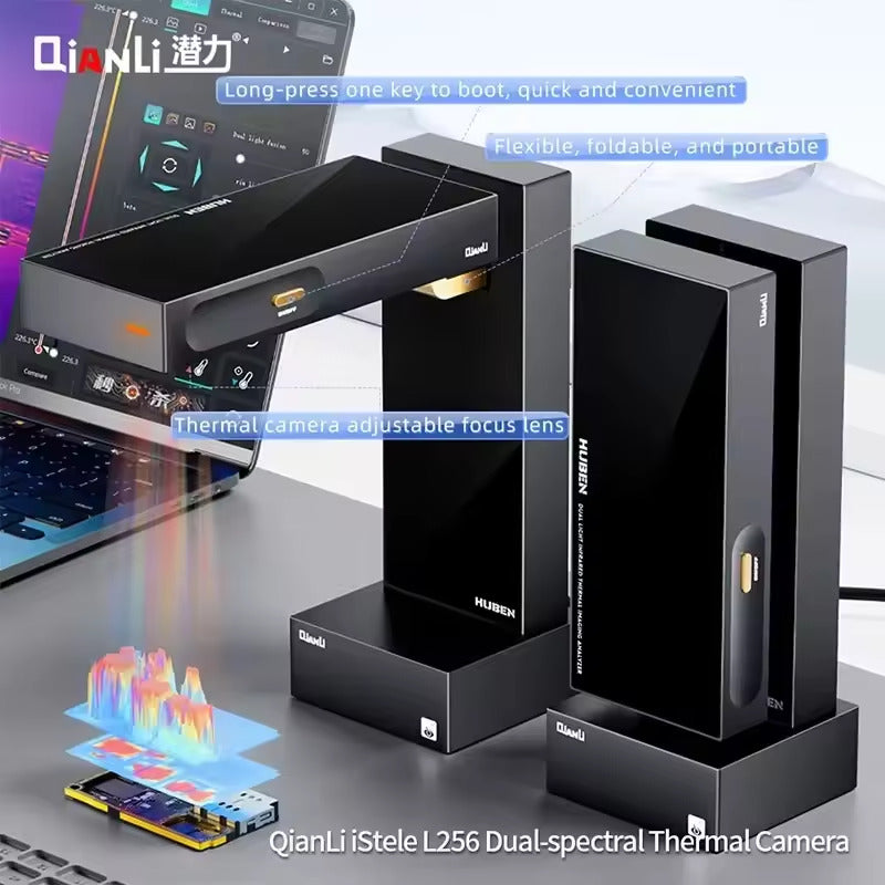 Reparación de cámara térmica dual-spectral QianLi iStele L256 en Guatemala, especialistas en reparaciones de cámaras térmicas.