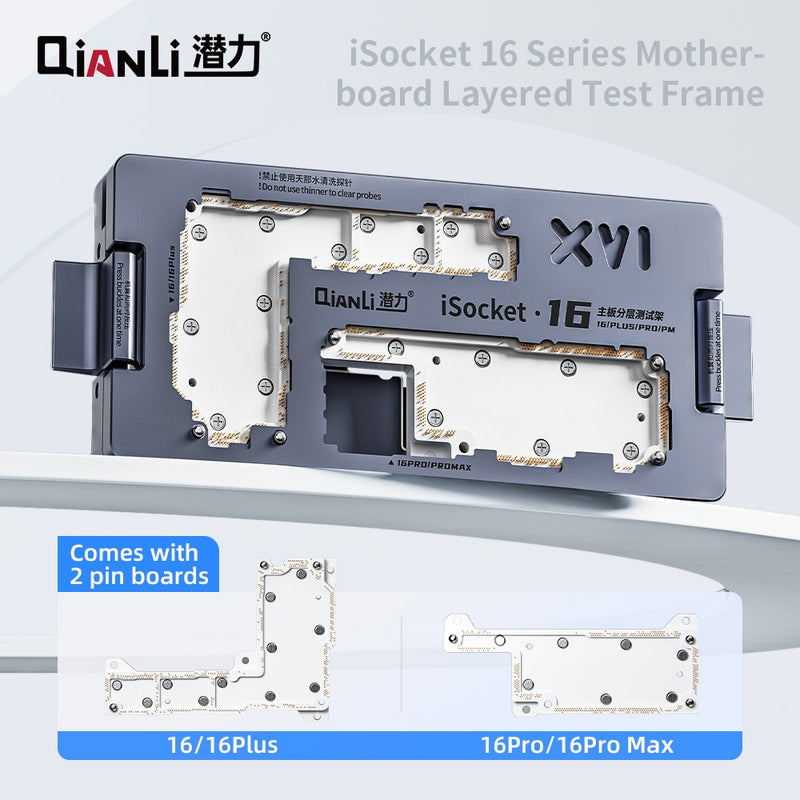 Encuentra el Marco de prueba en capas 4 en 1 QianLi iSocket para iPhone en Guatemala en tiendas de reparaciones de celulares y mayoristas.