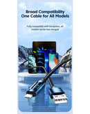 Encuentra en Guatemala el puerto de carga Toocki USB A-L con carga rápida y display en color marrón de 12W y 6ft ideal para tu dispositivo.