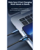 Encuentra en Guatemala el cable USB C-L Non-MFI Toocki de 20W con display y carga rápida.