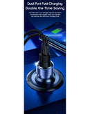 Encuentra el cargador de auto Toocki PD USB C+A de 75W en Guatemala para una carga rápida y segura.