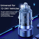 Encuentra el cargador de auto Toocki PD USB C+A de 75W en Guatemala para una carga rápida y segura.