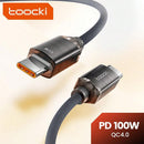 Compra tu cable USB C-C de 100W de la marca Toocki en Guatemala para un cargado rápido y seguro.