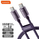 Encuentra el cable de carga Toocki USB C-C de 100W en Guatemala en SlowBack, mayorista de accesorios electrónicos.
