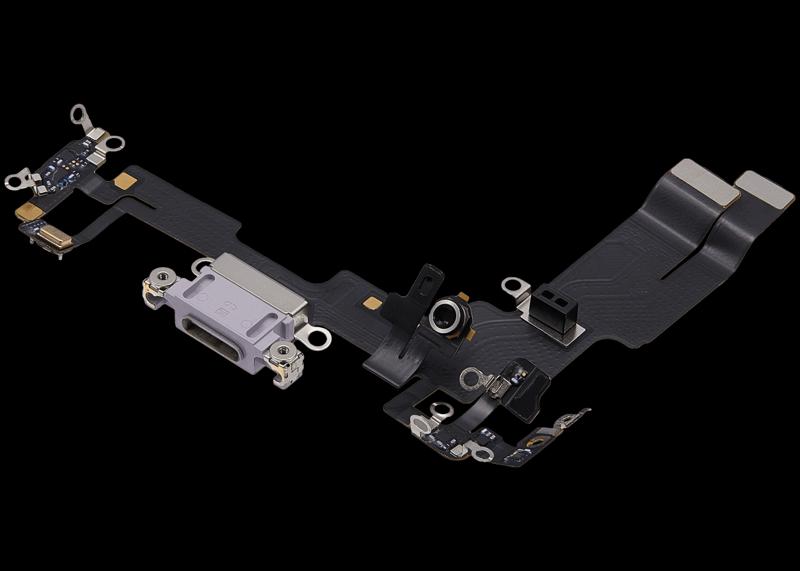 Puerto de carga para iPhone 14 (Usado OEM) (Morado)