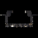Puerto de carga OEM usado para iPhone 15 Pro Blue Titanium, con cable flex A2848, A3101, A3102, A3104.