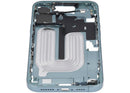 Chasis medio iPhone 16 Plus (A3082) teal Aftermarket Plus con botones power y volumen, repuesto de reparación.