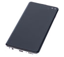 Pantalla OLED usada Samsung Galaxy S10 Plus Ceramic White con marco, lista para reparación de display.