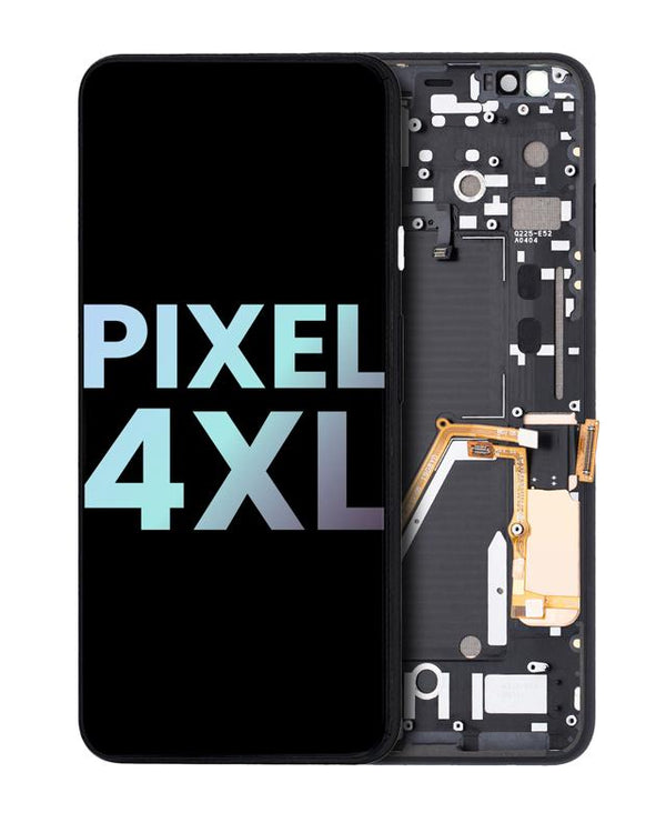 Pantalla OLED para Google Pixel 4 XL con marco (Boton de encendido blanco)