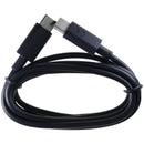 Cable USB-C a USB-C Motorola negro de 1m para carga rápida y transferencia de datos.