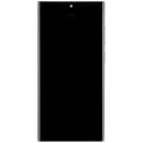 Pantalla OLED Sky Blue para Samsung Galaxy S23 Ultra con marco, 120Hz, ideal para reparación de display roto.