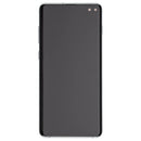 Pantalla OLED Samsung Galaxy S10 Plus verde Prism con marco, Aftermarket Plus para reparación de display G975F.